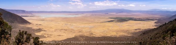 Crater in dry season Ngorongoro Crater, Tanzania African Photographic tours with Stu Porter