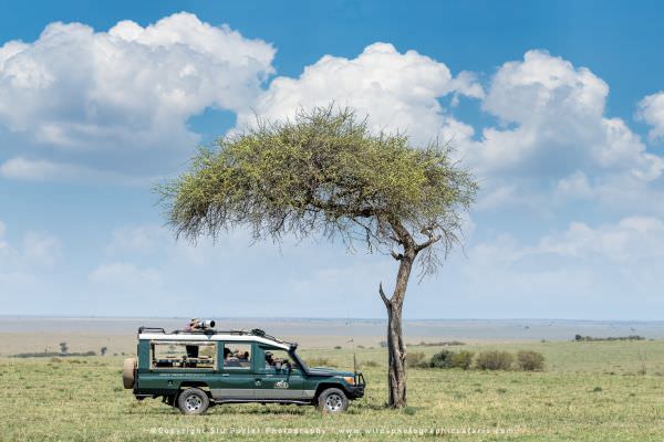 Our WILD4 specially modified photographic safari vehicle, Maasai Mara, Kenya. Wild4