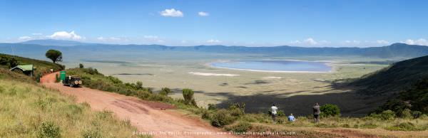 Gate into the Ngorongoro Crater, Tanzania, Wild4 Photo Safaris - Panorama