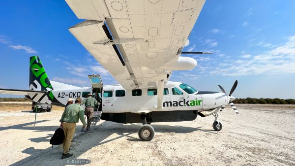 Light Aircraft Savuti Mackair, Botswana, by Stu Porter