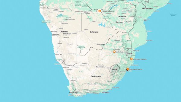 Zimanga & the Chobe River Photo Safari - Sept 2027 Map