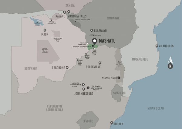 Mashatu Wildlife Filming | Video Safari - Botswana Map