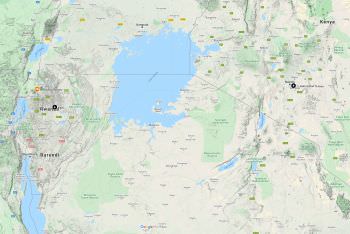 Map of Rwanda within Africa. Copyright Stu Porter African Photo Safaris